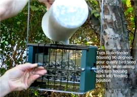 2 Easy Steps to Fill Roller Bird Feeder